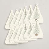 "Festive Tree Foil-Pressed Gift Tags" - Gift Tag in Multi by Leah Bisch