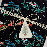 "Festive Tree Foil-Pressed Gift Tags" - Gift Tag in Multi by Leah Bisch
