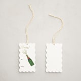 "Popping Bottles Foil-Pressed Gift Tags" - Gift Tag in Multi by Shari Margolin