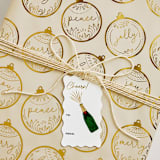 "Popping Bottles Foil-Pressed Gift Tags" - Gift Tag in Multi by Shari Margolin