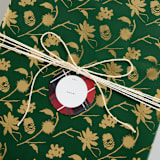 "Classic Christmas Plaid Foil-Pressed Gift Tags" - Gift Tag in Multi by Rebecca Durflinger