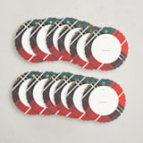 "Classic Christmas Plaid Foil-Pressed Gift Tags" - Gift Tag in Multi by Rebecca Durflinger