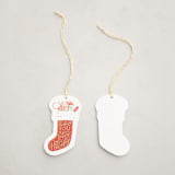 "Stocking Wishing Foil-Pressed Gift Tags" - Gift Tag in Multi by Alethea and Ruth