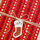 "Stocking Wishing Foil-Pressed Gift Tags" - Gift Tag in Multi by Alethea and Ruth