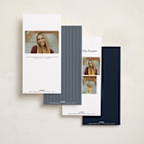 "Classic Announcement" - Graduation Announcements in Navy by Stacy Maalouf - Back of Card Options