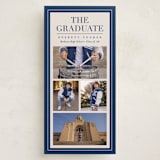 "Classic Multiphoto" - Graduation Announcements in Navy by Erica Krystek - Front