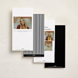 "Corner Stole" - Graduation Announcements in Noir by Jackie Crawford - Back of Card Options