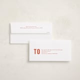 "Poster Type" - Graduation Announcements in Tangerine by Robert and Stella - FREE Recipient Addressing