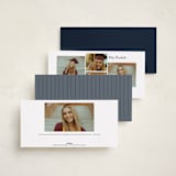 "Classic Announcement" - Graduation Announcements in Navy by Stacy Maalouf - Back of Card Options