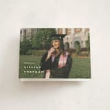 "Along Side" - Graduation Thank You Cards in Snow by Lauren Chism - Front