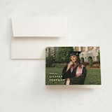 "Along Side" - Graduation Thank You Cards in Snow by Lauren Chism - Front
