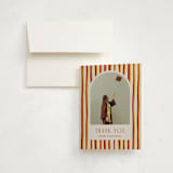 "Grad Stripes" - Graduation Thank You Cards in Rose & Sunflower by Anna Elder - Front