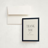 "classic layout" - Graduation Thank You Cards in Navy by Christy Hy Lee - Front