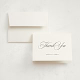 "Classical Grad" - Graduation Thank You Cards in Swan by Jennifer Postorino - Front