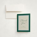 "Duo Colors" - Graduation Thank You Cards in Forest by Pati Cascino - Front