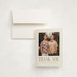 "The Grads" - Graduation Thank You Cards in Parchment by Paola Benenati - Card with Envelope