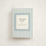 "Seersucker" - Graduation Thank You Cards in Sky by Shirley Lin Schneider - Front