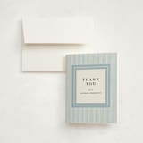 "Seersucker" - Graduation Thank You Cards in Sky by Shirley Lin Schneider - Card with Envelope