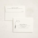 "Tassel Type" - Graduation Thank You Cards in Snow by Pixel and Hank - FREE Recipient Addressing