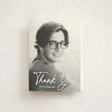 "Cap off" - Graduation Thank You Cards in Cotton by Creo Study - Front