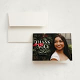 "Invitation with photo" - Graduation Thank You Cards in Petal by Orasie - Front