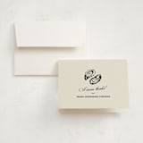 "Oyster" - Graduation Thank You Cards in Caviar by Megan Davis - Front