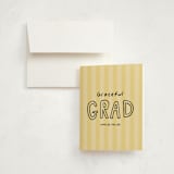 "Outlined" - Graduation Thank You Cards in Butter by Inkblot Design - Front