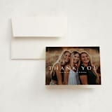 "Celebration" - Graduation Thank You Cards in Cotton by Kasia Labocki - Card with Envelope
