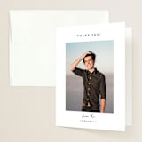 "Patchwork" - Graduation Thank You Cards in Snow by Deynaaz Daraei - Front