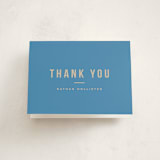 "The Poster" - Graduation Thank You Cards in Sky by Kristie Kern - Front