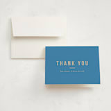 "The Poster" - Graduation Thank You Cards in Sky by Kristie Kern - Card with Envelope