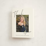 "Around the Corner" - Graduation Thank You Cards in Cloud by That Girl Press - Front