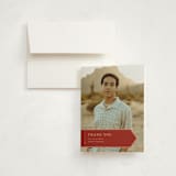 "graduate's stole" - Graduation Thank You Cards in Cardinal by elena diaz - Front