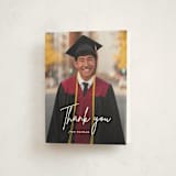 "Signed" - Graduation Thank You Cards in Pearl by Sara Hicks Malone - Front