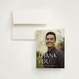 "Classic" - Graduation Thank You Cards in Cloud by Sara Hicks Malone - Front