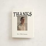 "Calligraphic Ink" - Graduation Thank You Cards in Cotton by Chryssi Tsoupanarias - Front