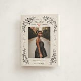 "Celebratory Frame" - Graduation Thank You Cards in Linen by Ana de Sousa - Front