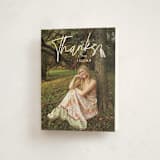 "Tassled T" - Graduation Thank You Cards in Snow by Lauren Chism - Front