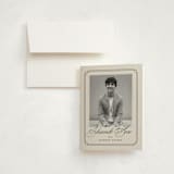 "Refined Grad" - Graduation Thank You Cards in Taupe by Ashley Iwafuchi - Front