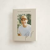 "Grad Signature" - Graduation Thank You Cards in Sandstone by Stacy Maalouf - Front