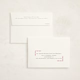"Decorative Frame" - Graduation Thank You Cards in Crimson by Baumbirdy - FREE Recipient Addressing