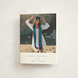 "Graduate Gallery" - Graduation Thank You Cards in Snow by Emily Sabol Goss - Front