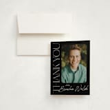 "Distinguished" - Graduation Thank You Cards in Eclipse by Everett Paper Goods - Front