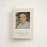 "A Trio" - Graduation Thank You Cards in Creamery by That Girl Press - Front