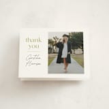 "Grad Party Time" - Graduation Thank You Cards in Marigold by Ashlee Townsend - Front