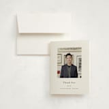 "Scales of Justice" - Graduation Thank You Cards in Ink by Hudson meet Rose - Front