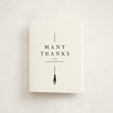"Tassel Line" - Graduation Thank You Cards in Onyx by Amy Payne - Front