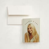 "Circlet" - Graduation Thank You Cards in Powder by Ellis - Front