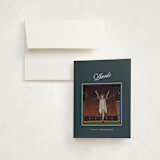 "Symmetry" - Graduation Thank You Cards in Ocean by Owl and Toad - Card with Envelope