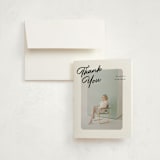 "Jot" - Graduation Thank You Cards in Snow by Pixel and Hank - Front